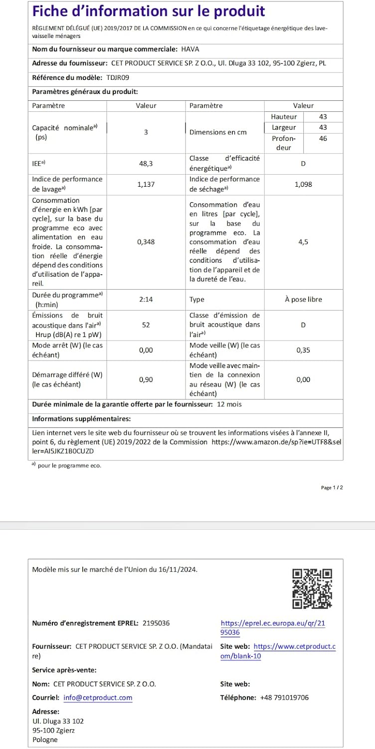 HAVA 2025 NUOVA lavastoviglie da tavolo con addolcitore d'acqua e maggiore efficienza energetica, lavastoviglie con 8 programmi, sicurezza bambini e avvio ritardato, nessuna installazione richiesta