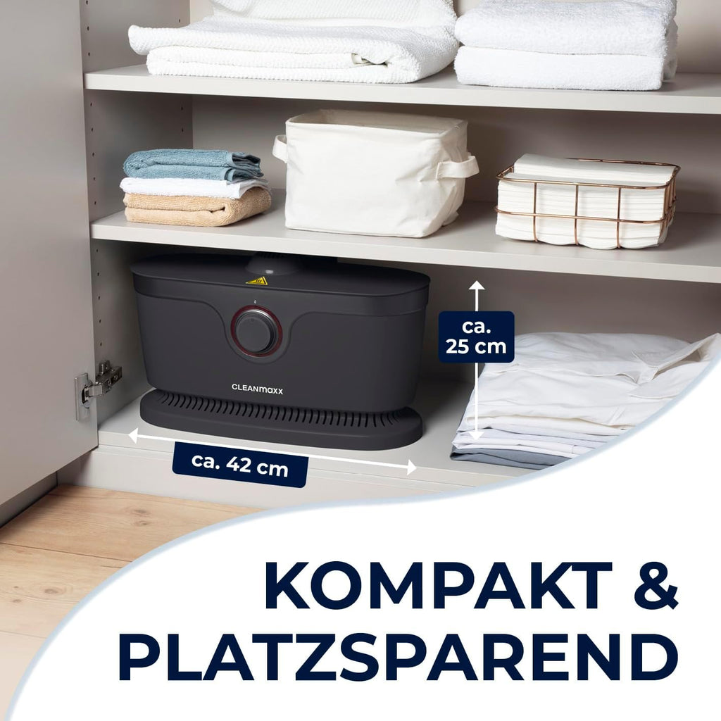 CLEANmaxx Stiratore automatico per camicie per asciugare e stirare camicie e bluse, inclusivo di accessorio per pantaloni | Il modo innovativo e delicato per stirare il vostro bucato