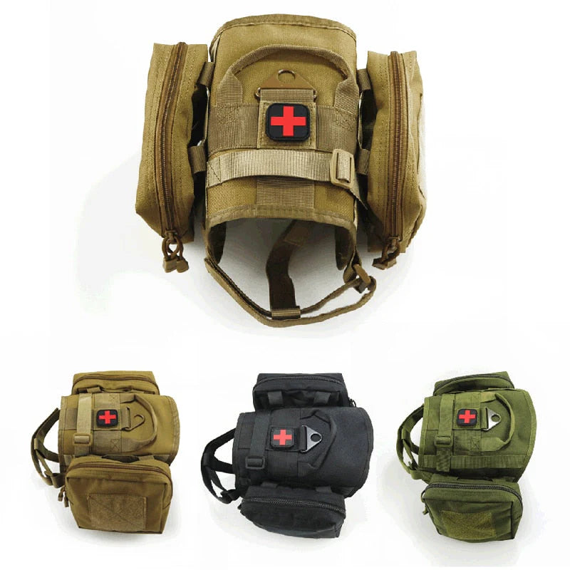 Pettorina Tattica Militare Robusta per Cani con Design Regolabile