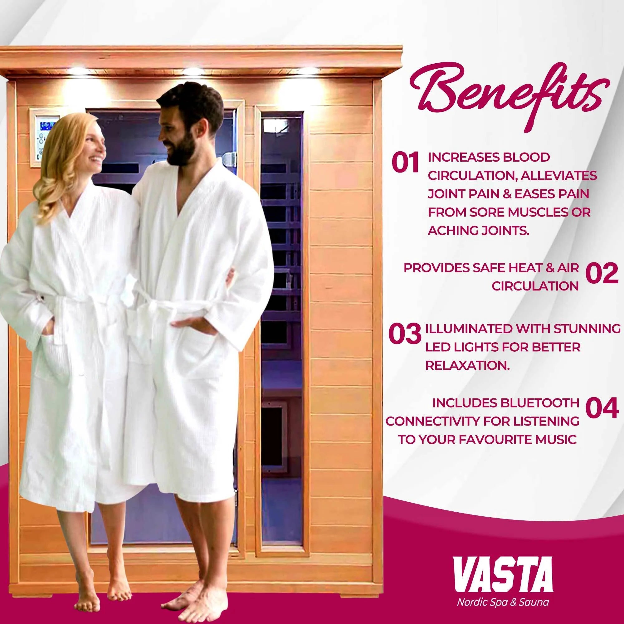 Vasta Infrarotkabine 3 Personen