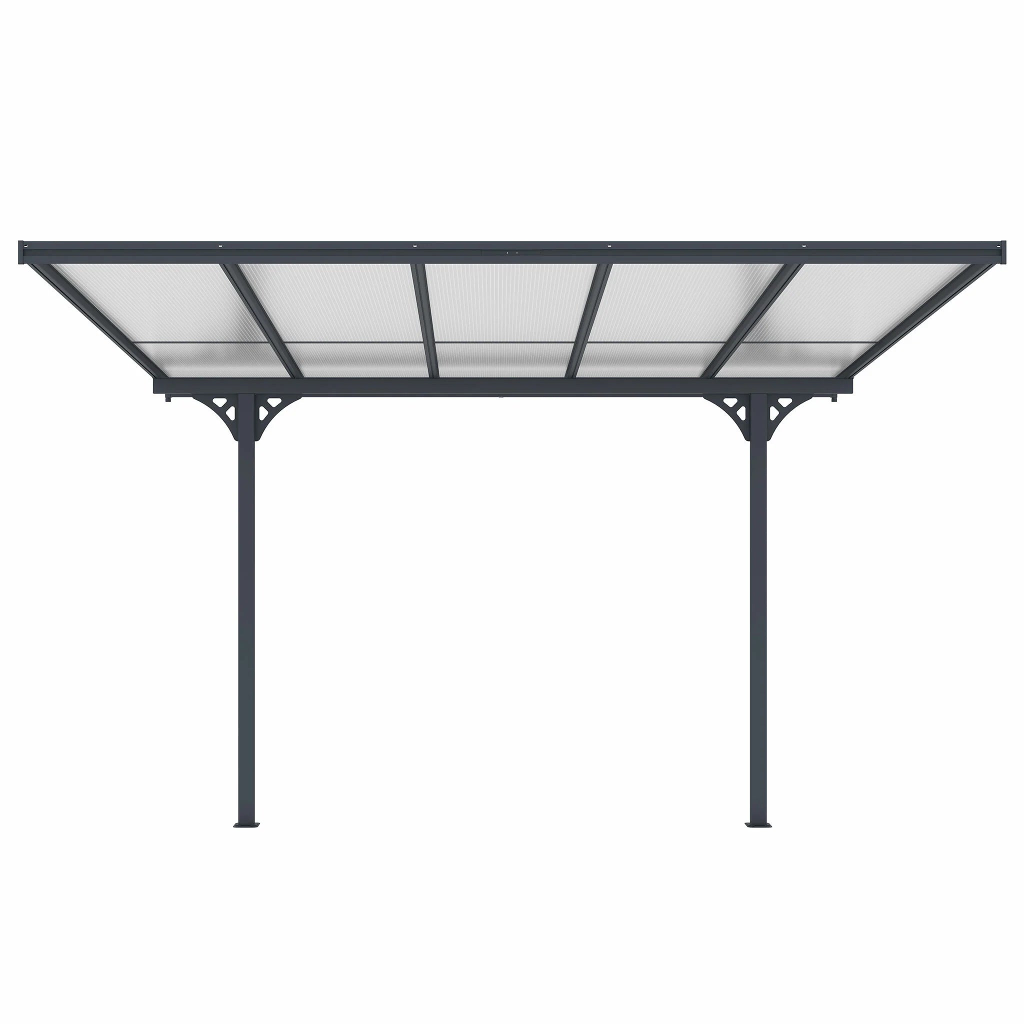 Fornorth Terrassenüberdachung 313x254x220-260cm