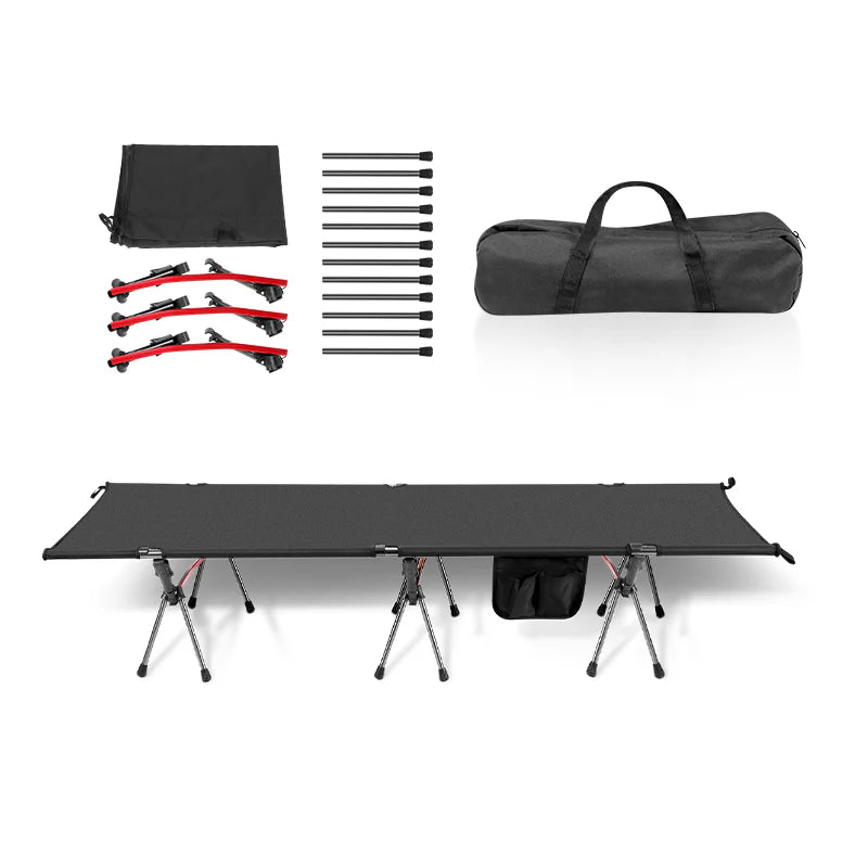 Sonnewelt Klappbett Campingbett  mit Tragetasche hhenverstellbar bis 150 kg