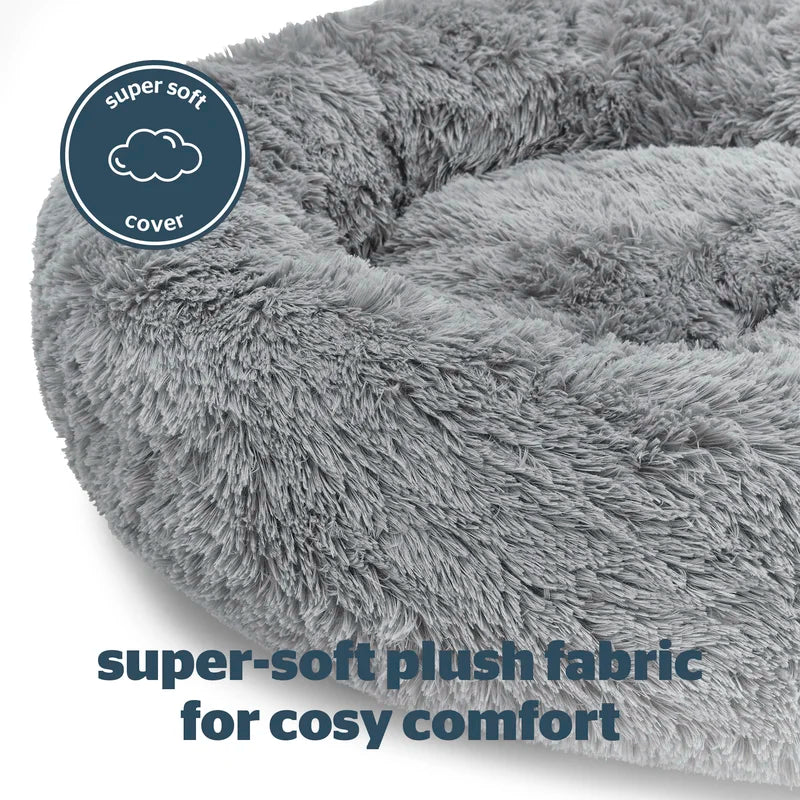 Comfort rilassante: Lettino per animali domestici a forma di ciambella per un sonno riposante
