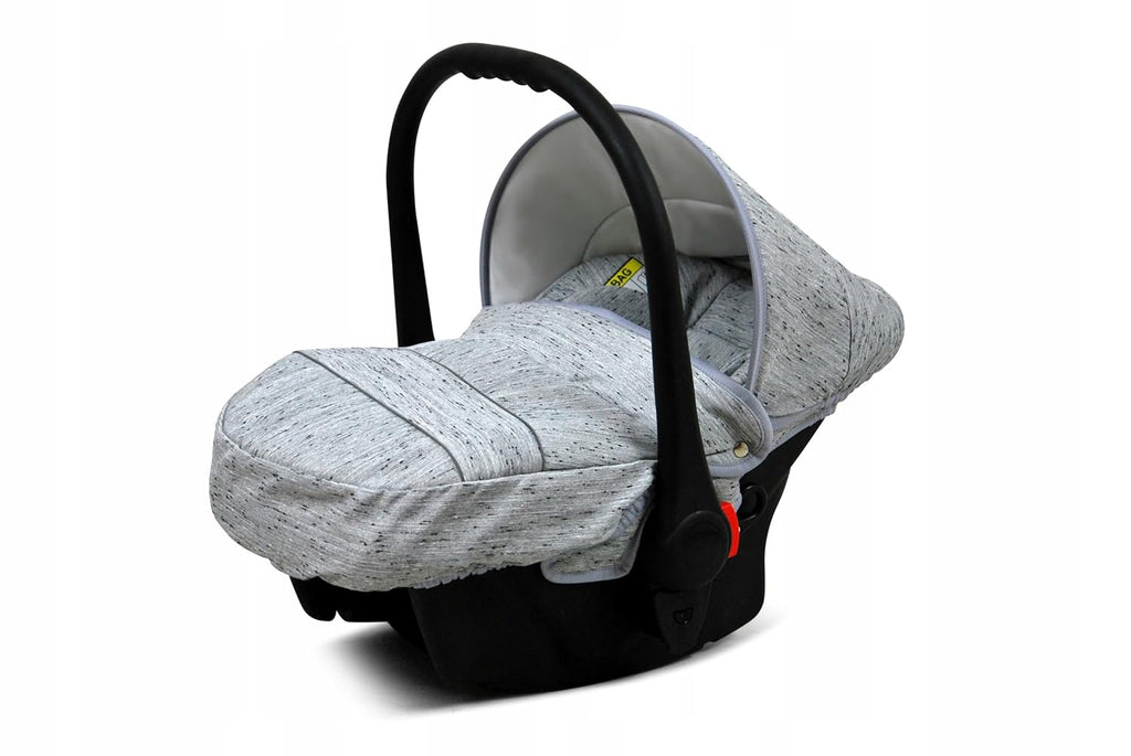 BabyLux® Bambimo Set Passeggino 3 in 1 - Optimal - incl. Navicella, Seduta Passeggino, Seggiolino Auto Ovetto - Seggiolino Auto - Set Passeggino - Passeggino Combinato con Borsa Fasciatoio, Parapioggia ecc.
