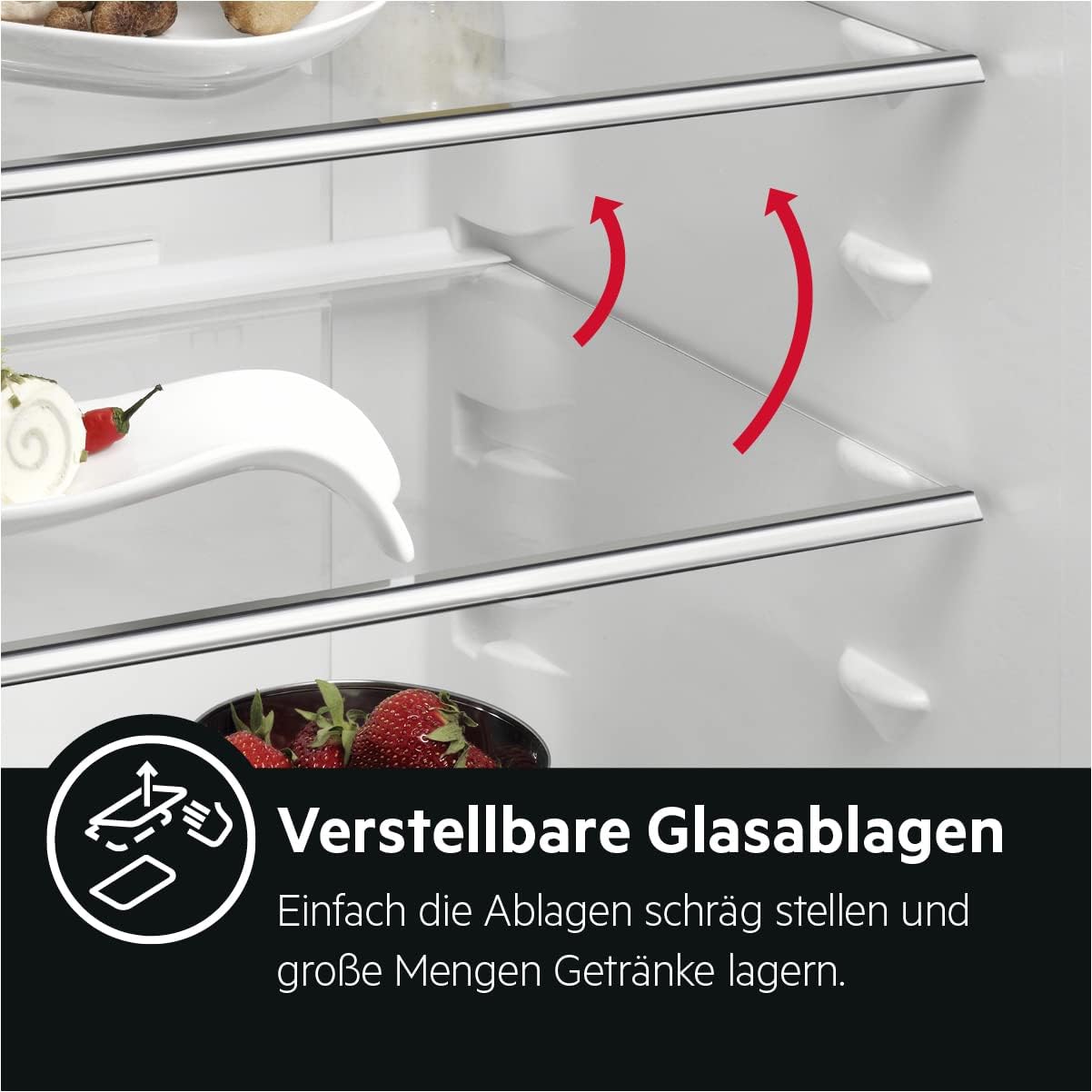 AEG TSK5O881ES Frigorifero da incasso / 880 mm / 142 L/Porta a traino/E