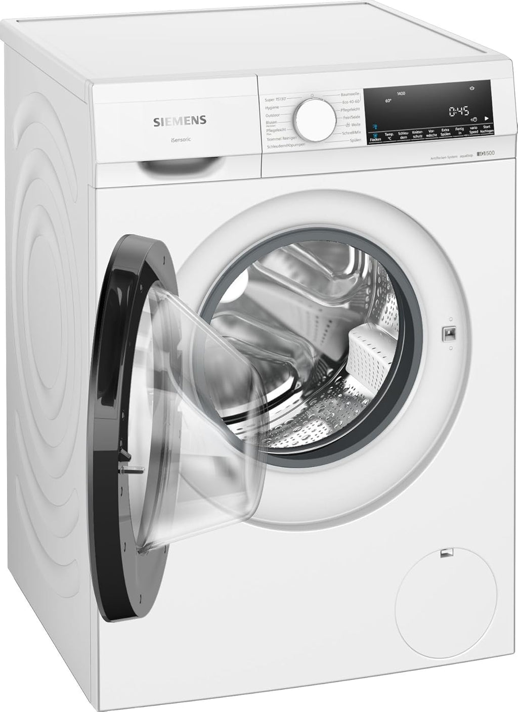Siemens WG54G106EM iQ500, Waschmaschine 10kg, 1400 U/min, Antiflecken-System, varioSpeed für schneller saubere Wsche, Nachlegefunktion, wscheschonend, LED-Display, aquaStop, Amazon Exclusive Edition