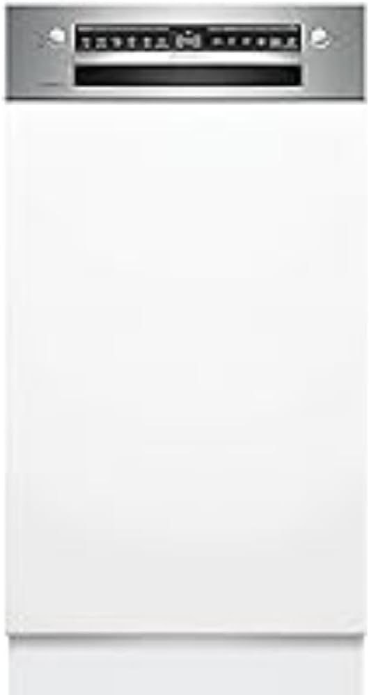 Bosch SPV2IKX10E Serie 2 Lavastoviglie smart a scomparsa totale, larghezza 45 cm, Cestello posate, Extra Asciugatura con la pressione di un pulsante, InfoLight punto luce rosso sul pavimento, AquaStop protezione dai danni causati dall'acqua, Bianco