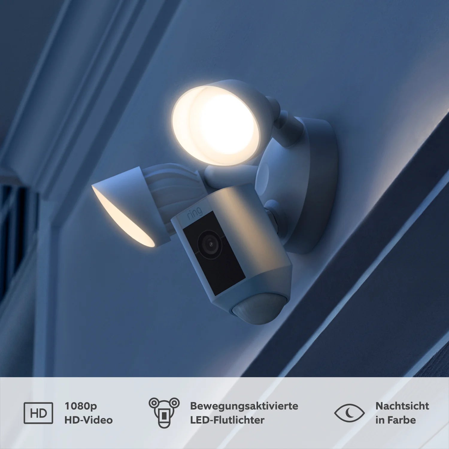 4-Pack Floodlight Cam Wired Plus