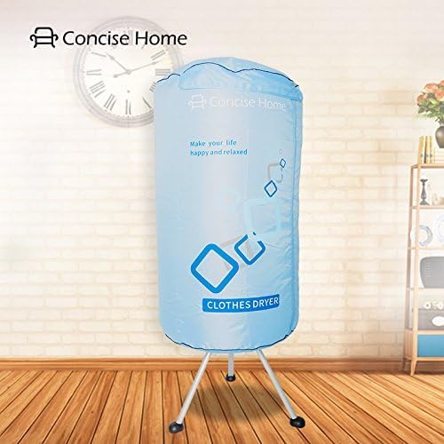Concise Home Asciugatrice elettrica portatile 1000W grande capacità 10kg doppia lega di alluminio a risparmio energetico per vestiti bagnati interni asciugatrice ad aria calda