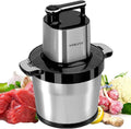 SOKANY Tritacarne Elettrico da Cucina 1500W con Ciotola in Acciaio Inox da 6,5L, Tritatutto con 3 Livelli di Velocità, Robot da Cucina con 4 Lame per Carne, Cipolle, Frutta, Verdura