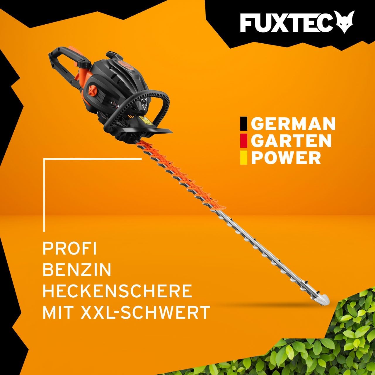 Fuxtec Benzin Heckenschere Profi FX-MHP126 mit XXL-Schwertlänge 800 mm Schwert Freischneider