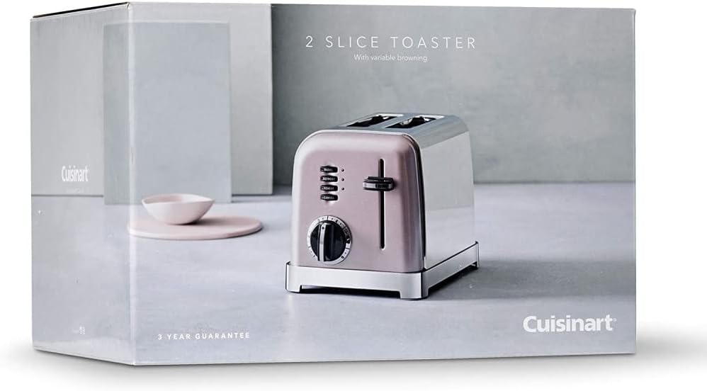 Cuisinart 4-Scheiben-Toaster | Breite Schlitze, ideal für dickes Brot und Bagels | 6 Brunungsstufen plus Abtauung | Breite Schlitze,High-Lift-Hebel | Passender Wasserkocher erhltlich | Perle