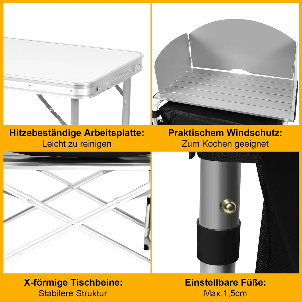Sonnewelt Campingküche Alu 5 Fcher
