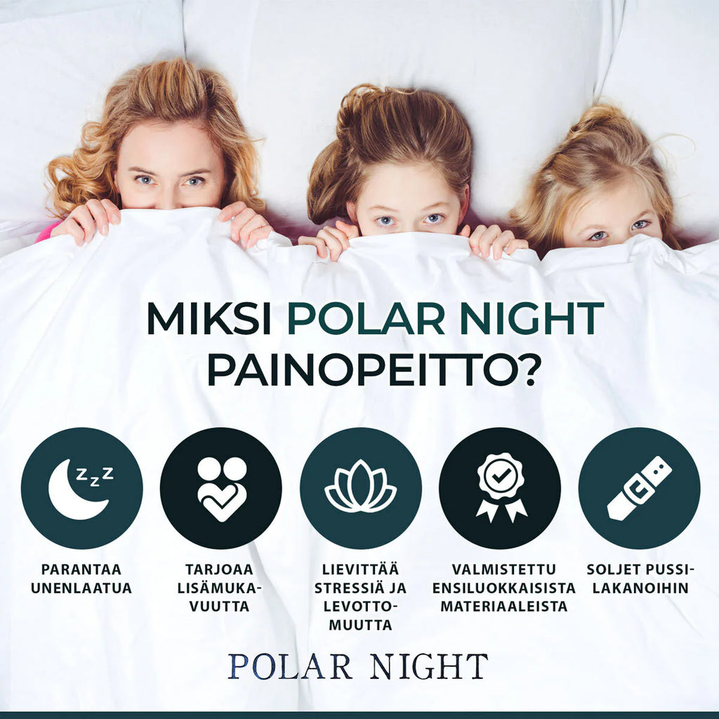 Polar Night Gewichtsdecke 135x200cm, Mikrofaser