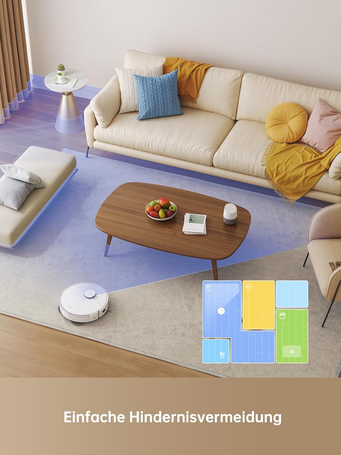 dreame L10 Prime Saugroboter und Wischroboter mit Automatischer Waschstation von Wischpads, 7mm Mopanhebung, LDS Navigation, 4000Pa Saugleistung, 3D Mapping, WiFi/APP
