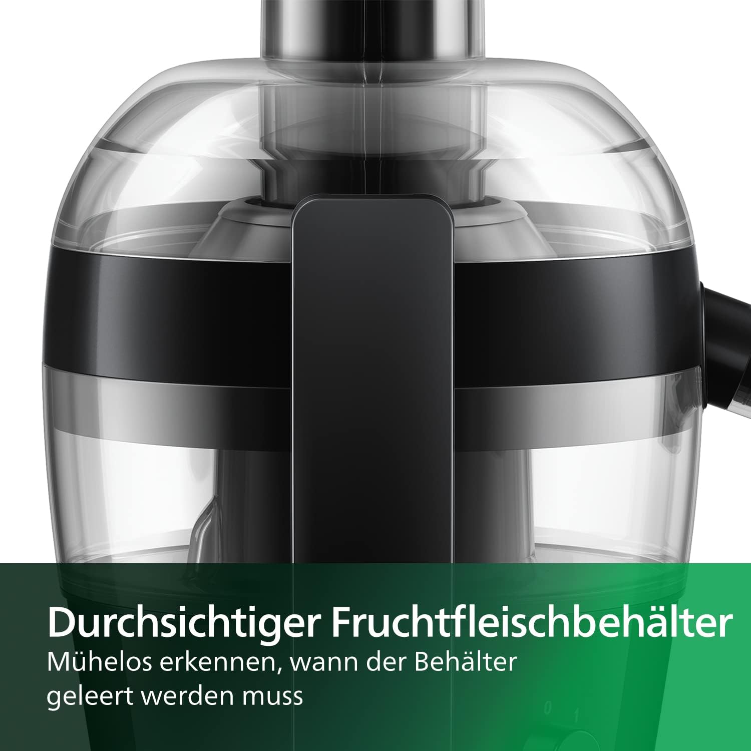Philips Centrifuga – 1100W, 2L, App di ricette HomeID, Apertura extra-large, QuickClean (HR1921/20), 25 x 43.2 x 29.6 cm, Acciaio inossidabile