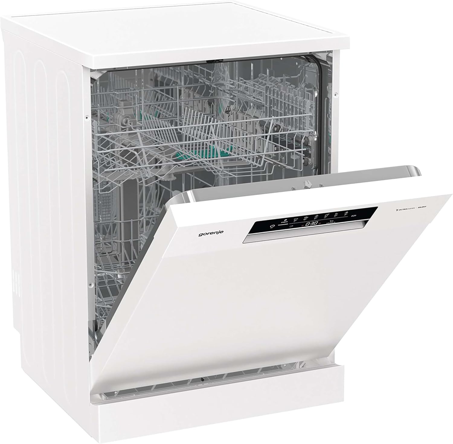 Gorenje GS642E90W Lavastoviglie a libera installazione, 60 cm, 13 coperti, Total AquaStop, protezione completa anti-trabocco, Programma Igiene, funzione SpeedWash, autopulizia, cestello portaposate UltraClean