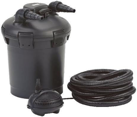 Pontec 57146 PondoPress Set 10000 - Druckfilter-Komplettset inklusive Filterpumpe und UVC-Technik / Teichfilter / Außenfilter