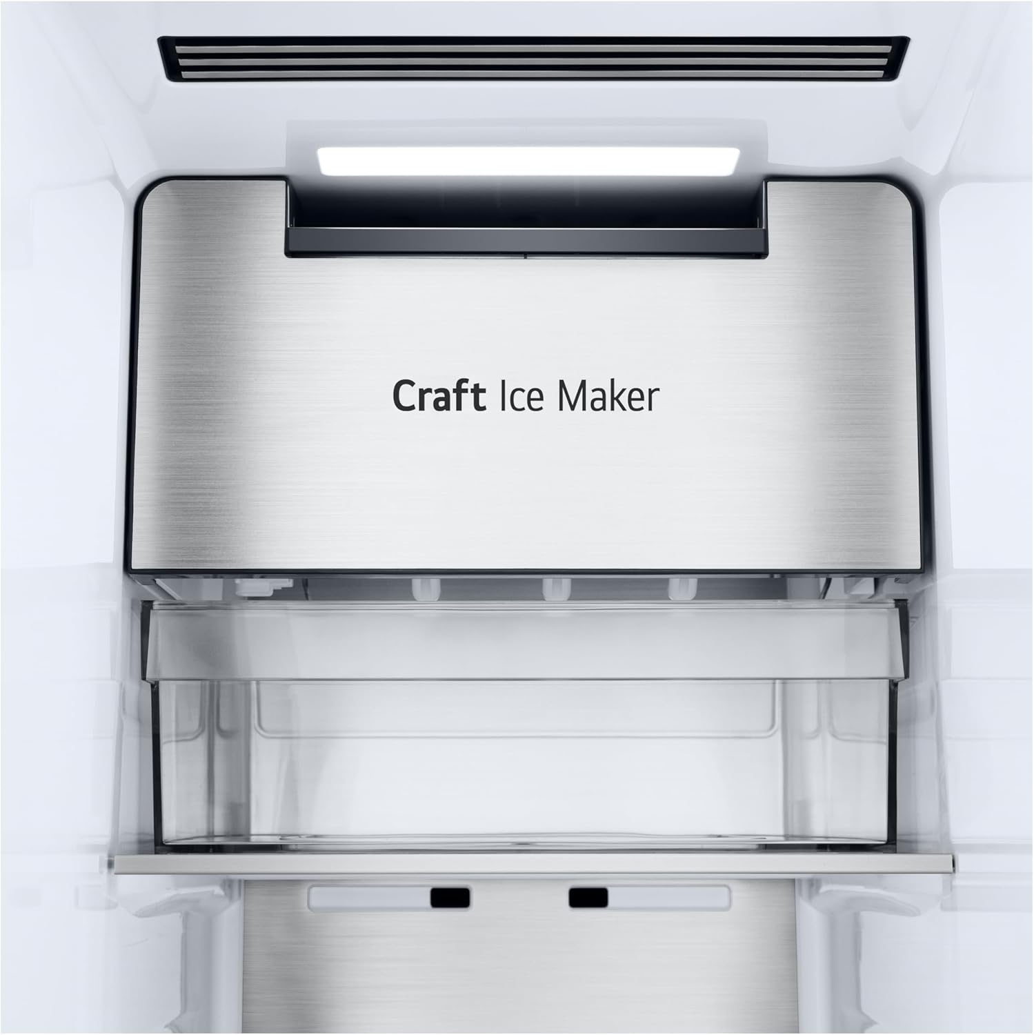 LG GSGV81PYLL Frigorifero Side by Side, Classe E, 635 L, Instaview, Frigorifero con congelatore, Dispenser ghiaccio, ghiaccio tritato, acqua, Total NoFrost, Smart Inverter Compressor, Wi-Fi