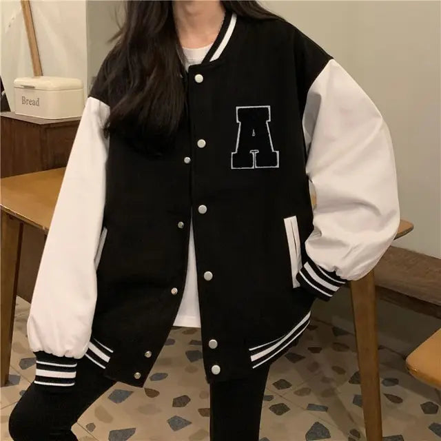 Lozenda - Giacca da baseball coreana da donna
