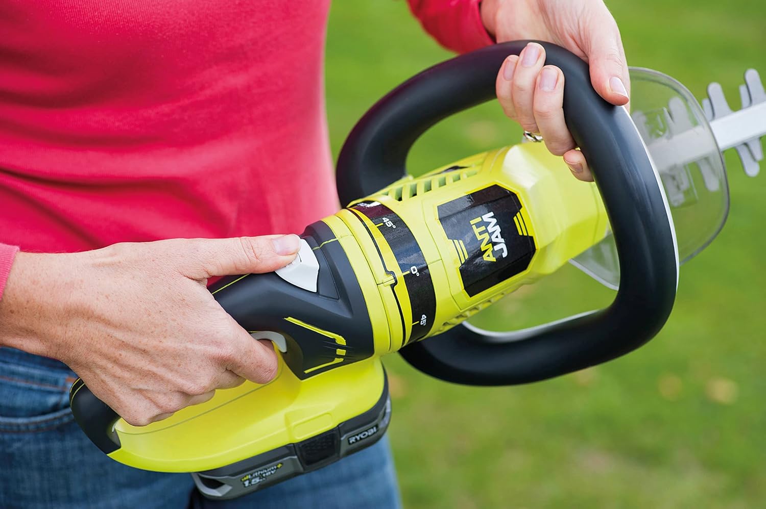 Ryobi RY18HT50A Ak­ku-He­cken­sche­re ONE+ 18 V | MES­Ser­län­ge 50 cm | ohne Akku & Ladegerät