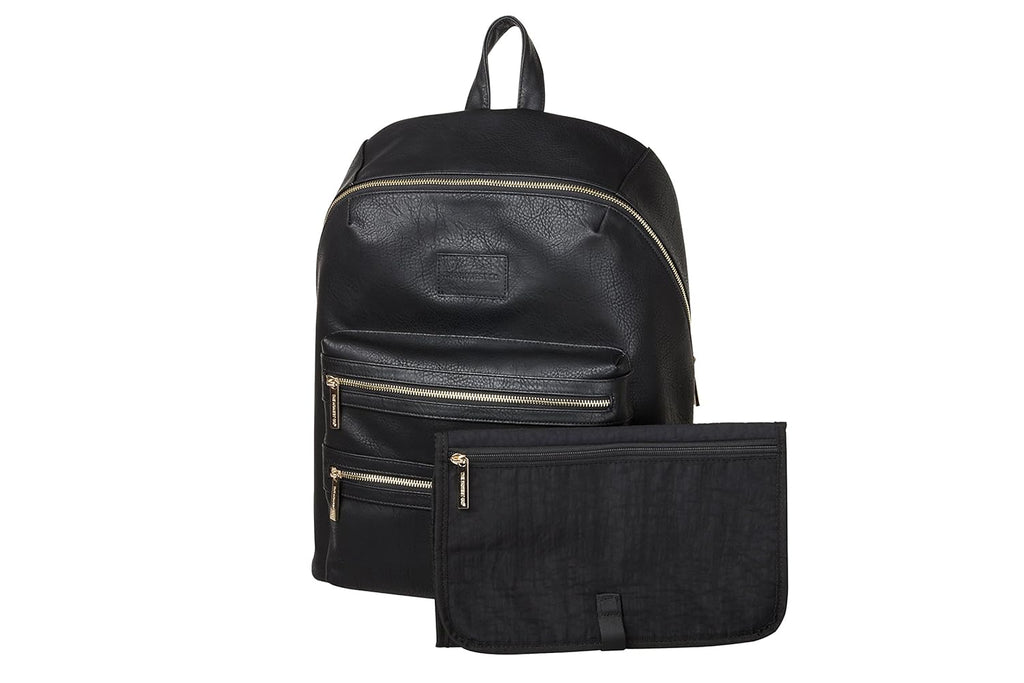 Honest Company Wickeltasche City Rucksack schwarz