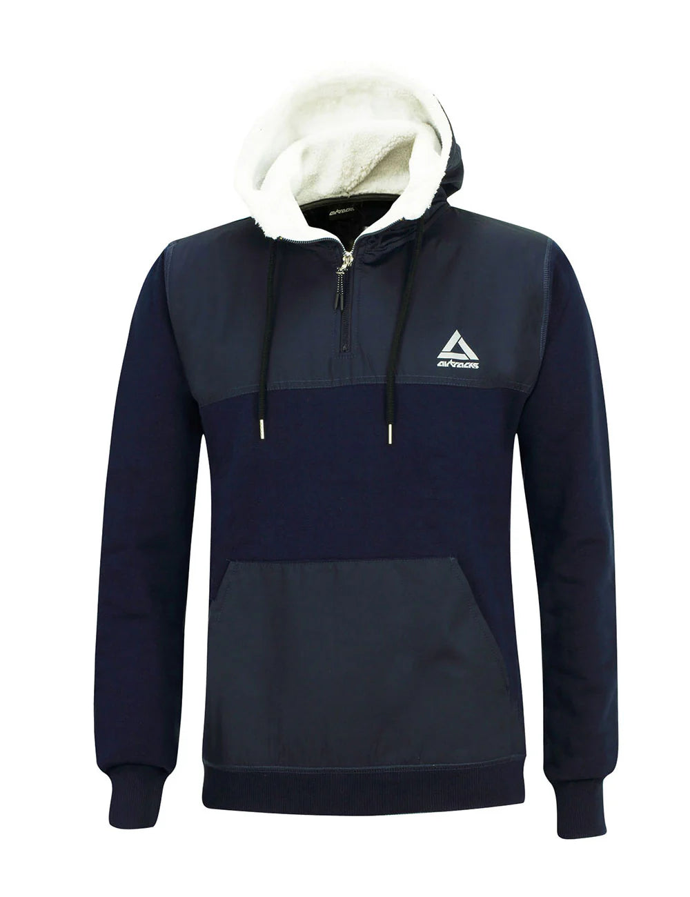 Winter Sweatshirt Crew Pro Line mit Kapuze und Zip Navy-Blau Set