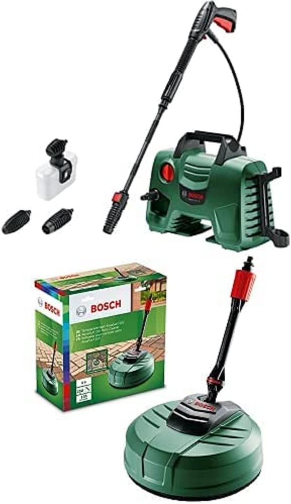 Idropulitrice Bosch EasyAquatak 120 - 1500 Watt, 120 bar, accessori versatili, design compatto, inclusi tubo e ugelli