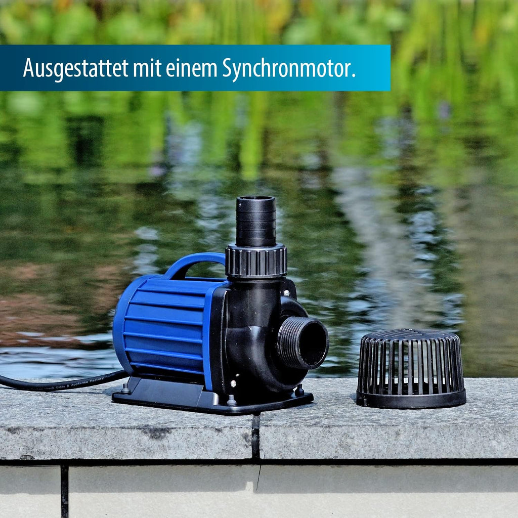 AquaForte DM-5.000 pompe per laghetto/filtro, 40 Watt, portata massima di 5 m3 all'ora, prevalenza massima di 3.5 metri, lunghezza del cavo 10 metri, adatta per corsi d'acqua, cascate e filtri