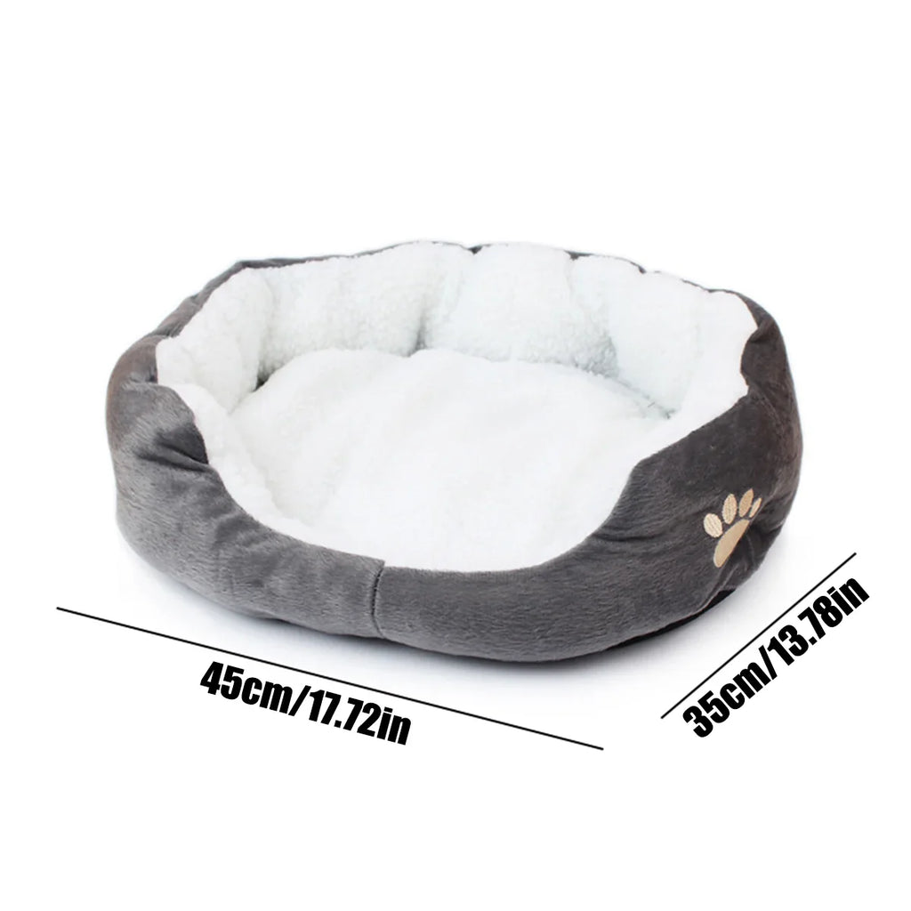 Bequemes Haustierbett für Hunde und Katzen | Kuschelhhle mit dicker PP-Baumwolle | Perfekt für Kleine Hunde und Katzen