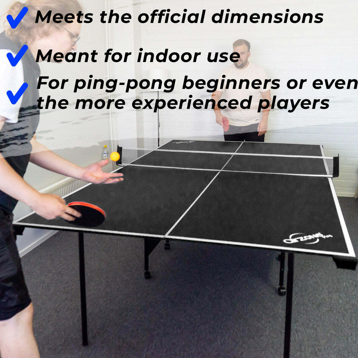 Tavolo da ping pong ProSport Official Black Edition - Pieghevole