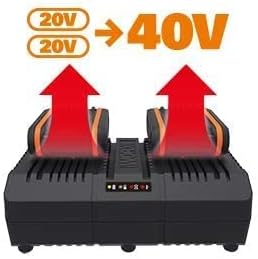 WORX NITRO 40V Profi Akku-Laubbläser WG585E.9 - starker bürstenloser Motor - 3 Geschwindigkeiten & 2 Modus - 266km/h Luftgeschwindigkeit - 1053m³/h Luftmenge - leicht & kompakt - ohne Akku & Ladegerät