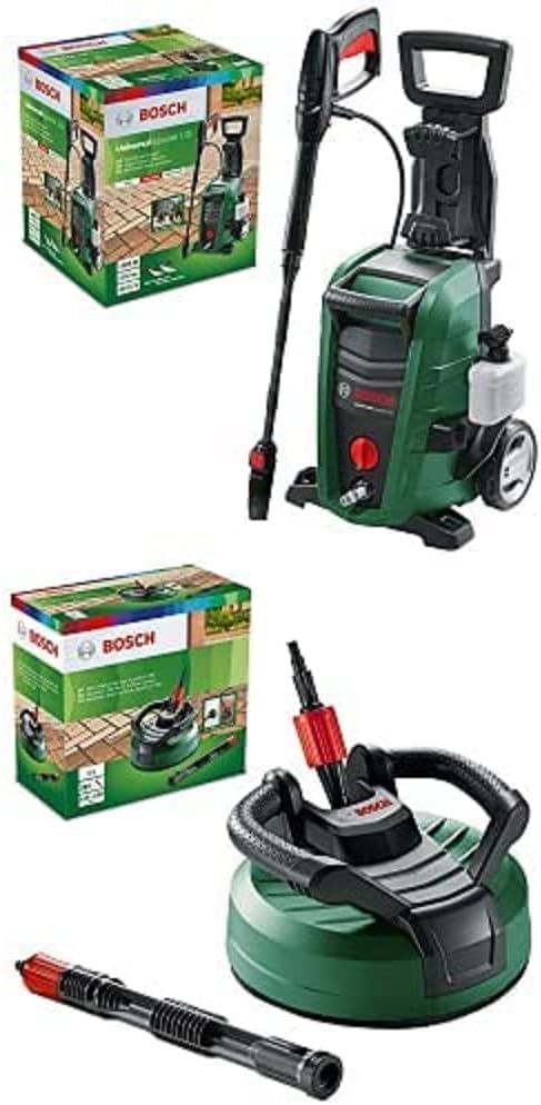 Idropulitrice Bosch EasyAquatak 120 - 1500 Watt, 120 bar, accessori versatili, design compatto, inclusi tubo e ugelli