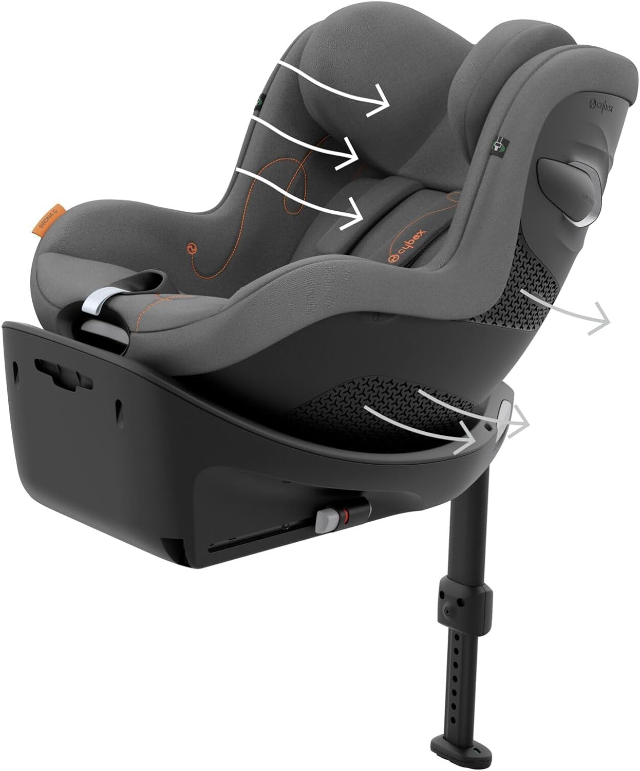 CYBEX Gold Base ISOFIX, Base G, Per seggiolino auto Cloud G i-Size e seggiolino auto Sirona G i-Size, Nero