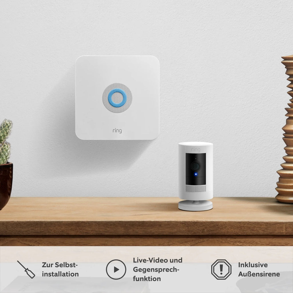 Alarm + Auenkamera + Sirene im Paket - M