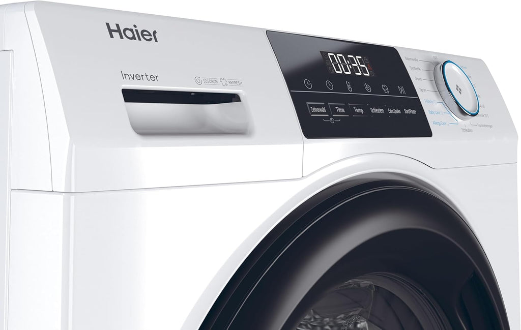 Haier I-PRO SERIE 7 HW80-B14979 Waschmaschine / 8 kg / A - beste Effizienz / Direct Motion Motor - absolut leise / XL-Trommel / Refresh-Dampfprogramm / Vollwasserschutz / ABT