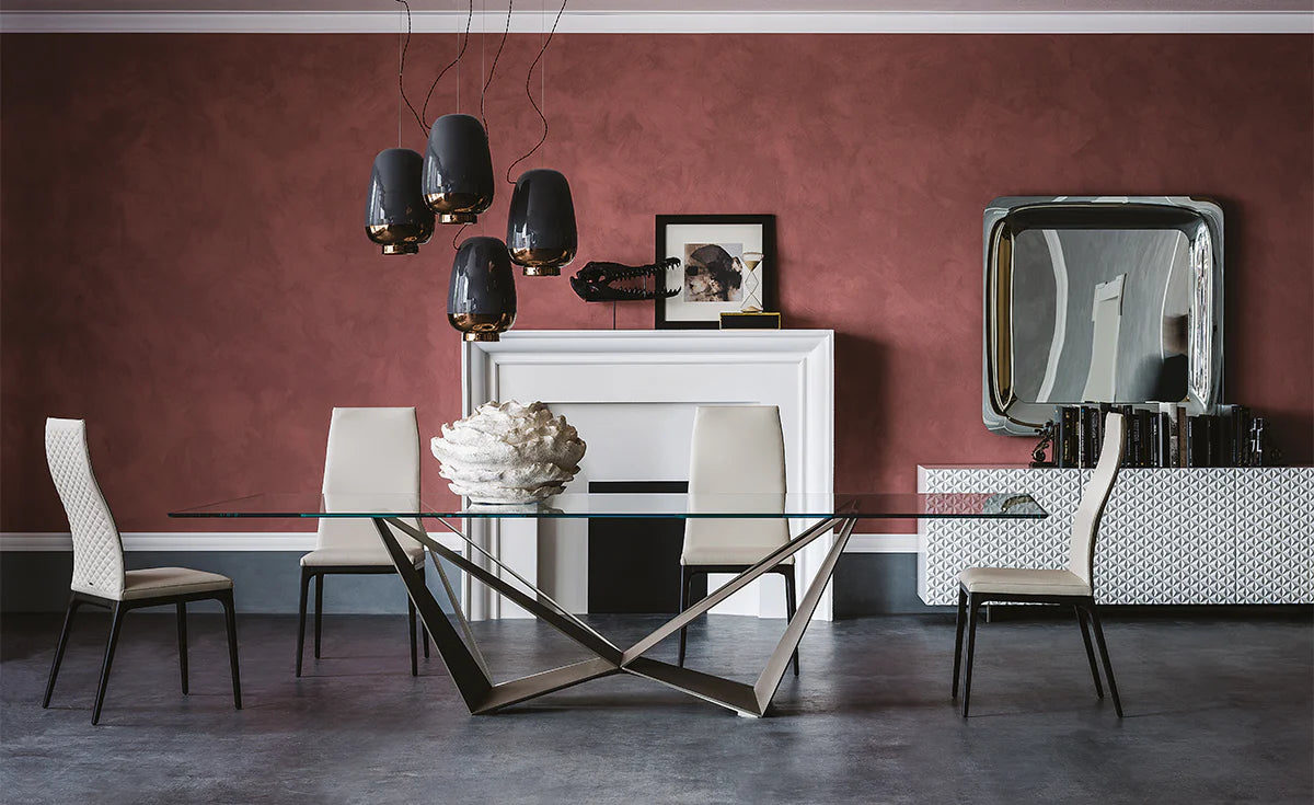 Cattelan Italia Tavolo da pranzo Skorpio Glas, rettangolare
