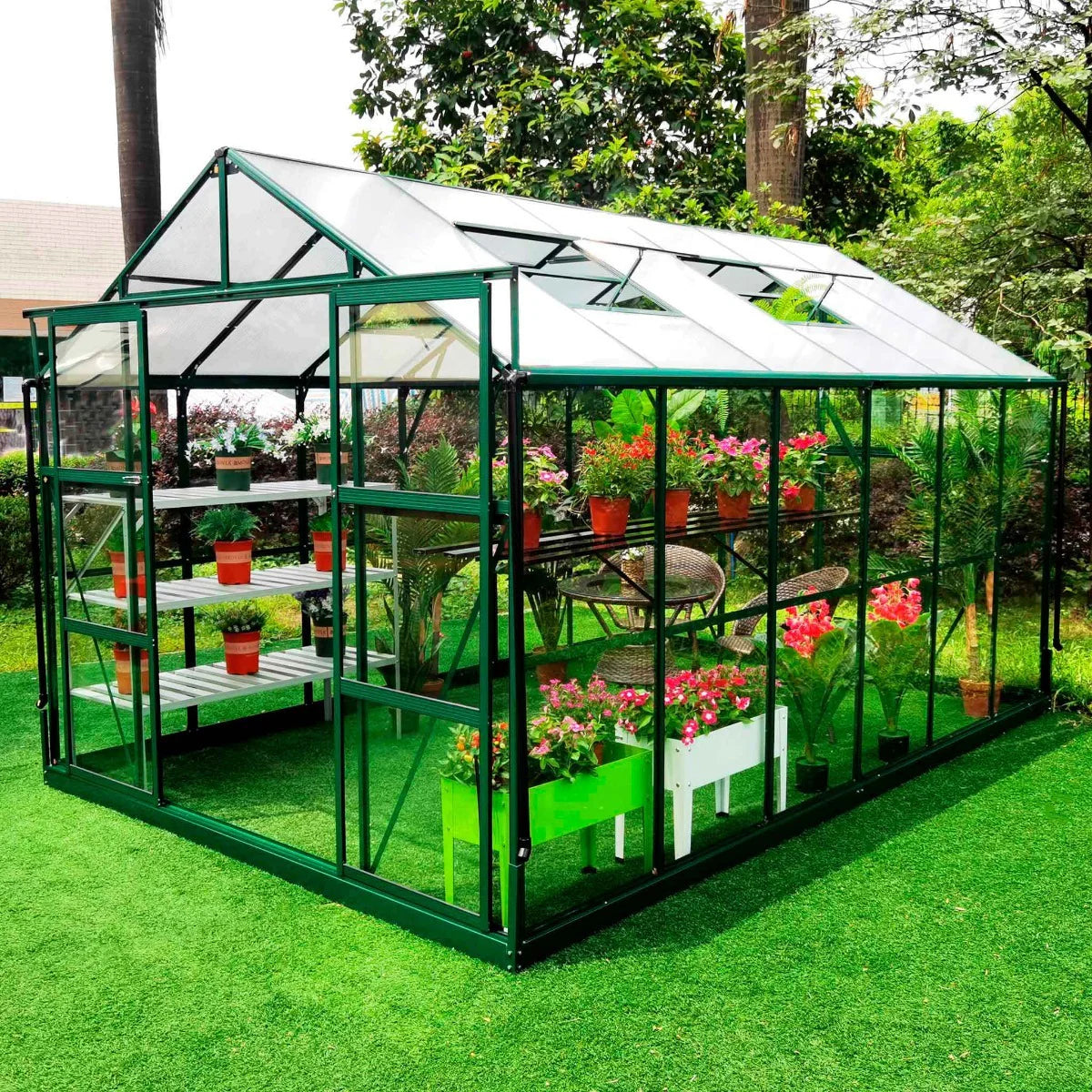 Metalcraft Serra, 9,6m, vetro di sicurezza 4mm, verde