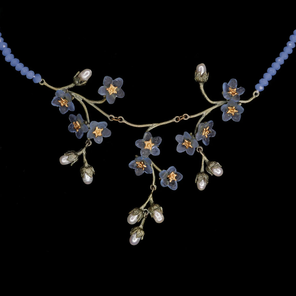 Collier Non ti scordar di me - Calcedonio