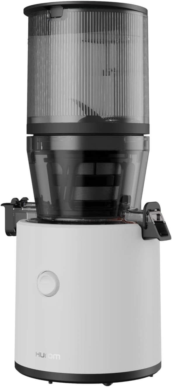 HUROM | Estrattore di succo per frutta e verdura | Slow Juicer | H320N | Spremiagrumi elettrico a freddo | Motore silenzioso | Facile da pulire | Con caraffa grande e filtro a setaccio da 2L | 200 Watt | Senza BPA | Nero