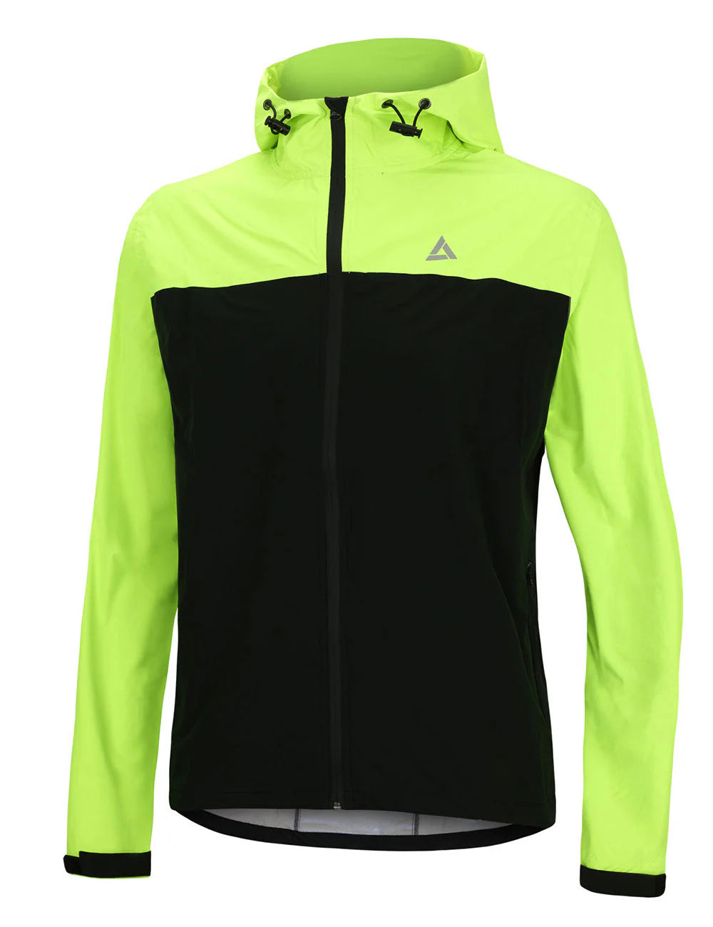 Giacca Impermeabile da Ciclismo da Uomo con Cappuccio Pro Line Nero-Neon Set prodotto