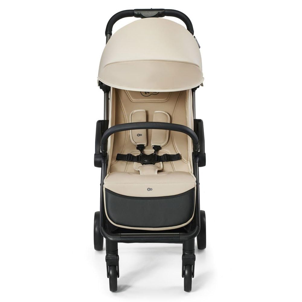 Kinderkraft APINO Buggy bis 22 kg, Liegebuggy, Kinderwagen, Leicht - 7,5kg, Automatisches zusammeklappen, Verstellbare Rückenlehne bis zur Liegeposition, ideal für Reisen, Beige