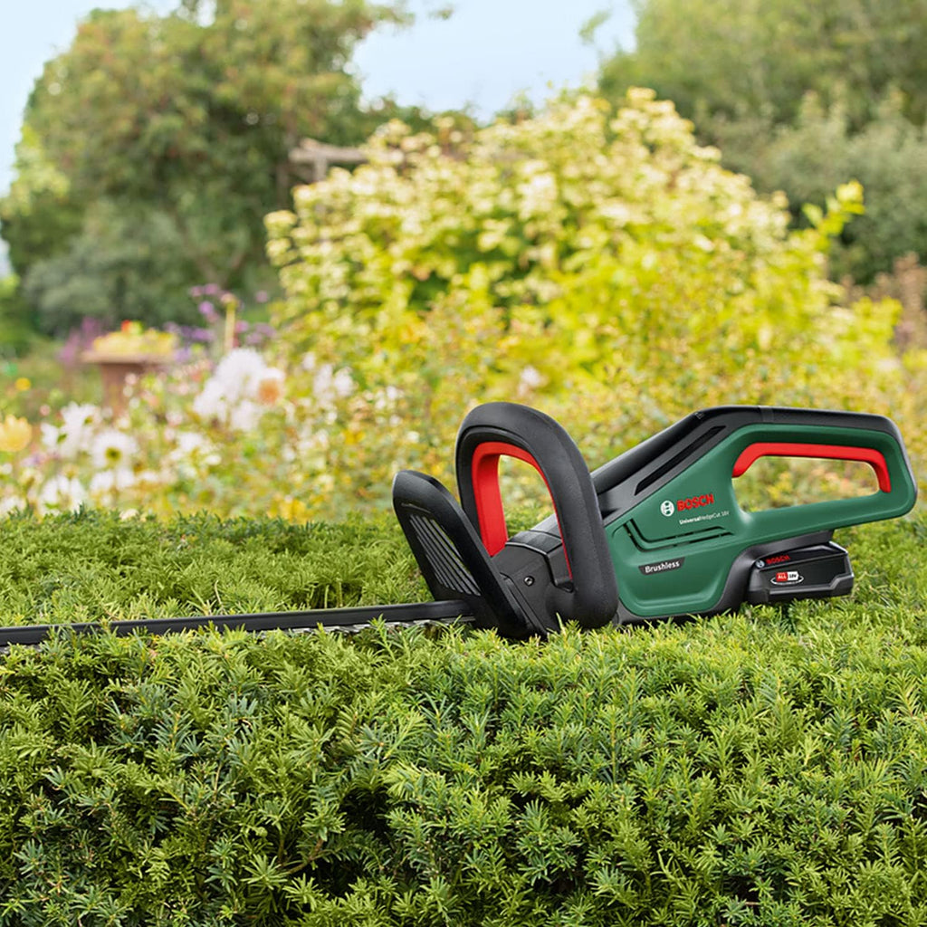 Bosch Tagliasiepi a batteria AHS 50-20 LI (1 batteria, sistema 18 Volt, lunghezza corsa: 20 mm, in scatola di cartone)
