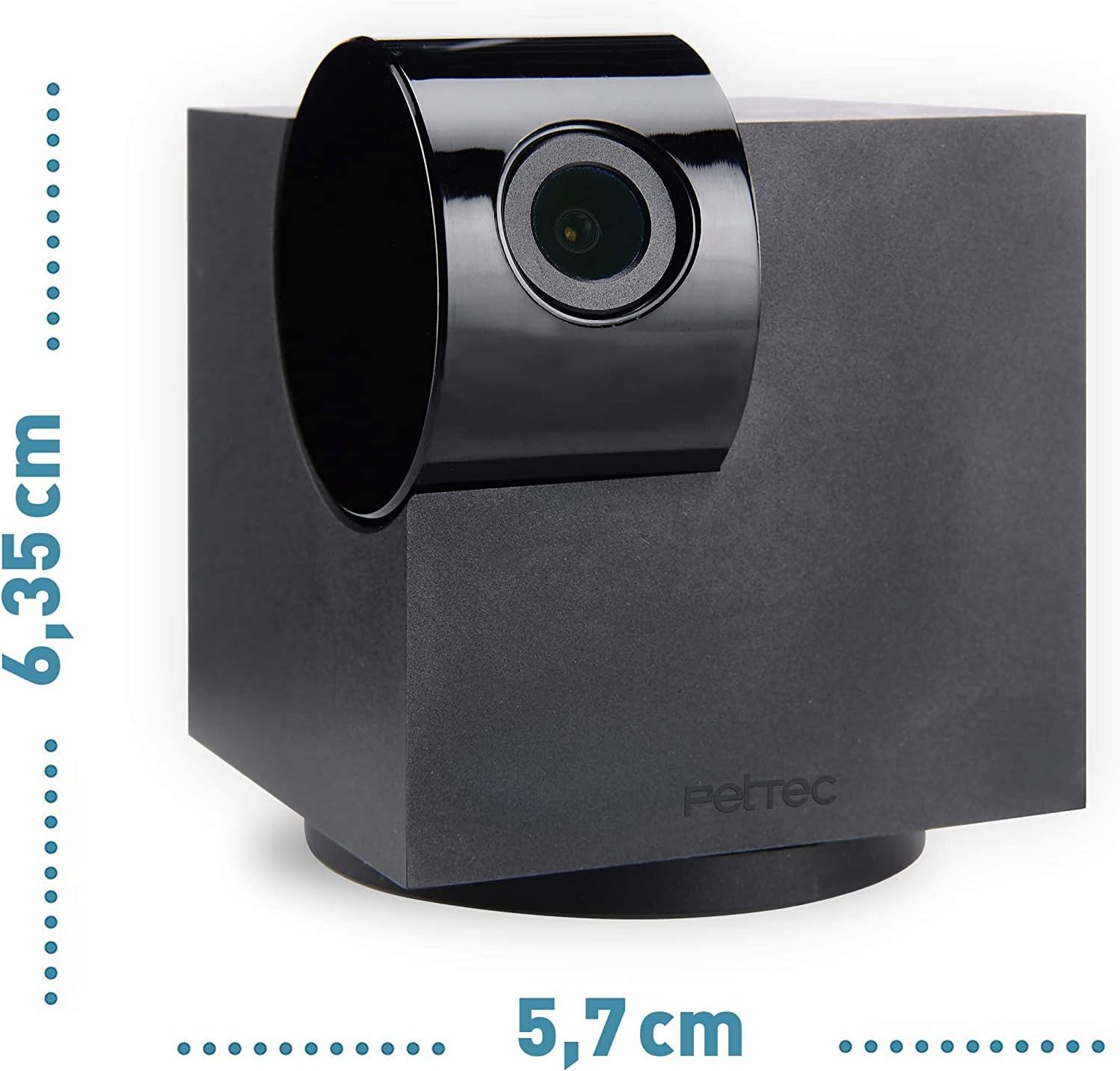 PetTec – Pet Cam Buddy Haustierkamera Futterautomat 8L für Katzen- & Hunde-Trockenfutter – Automatischer Futterspender mit WLAN & App-Steuerung -Inkl. 2-Wege-Audio, Bellerkennung & Nachtsicht
