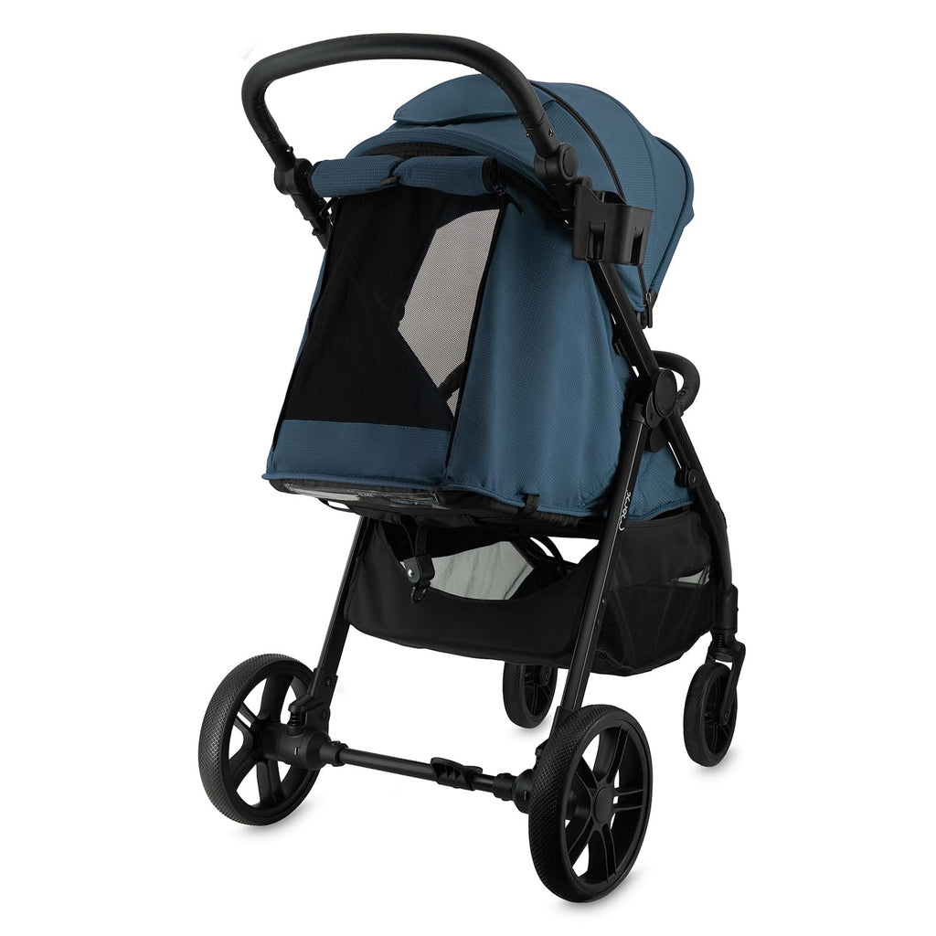 MoMi Passeggino CLARA, Passeggino dai 6 mesi in su, fino a 22 kg di peso corporeo, cintura di sicurezza a 5 punti, sacco coprigambe, portabicchieri, cestino della spesa, borsa per il cambio, zanzariera e parapioggia