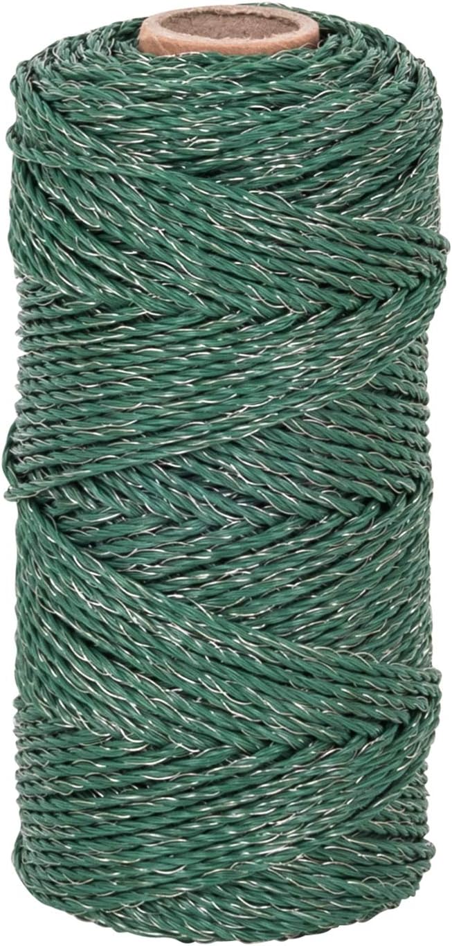 Kit completo recinzione per cani 100m elettrificata, ideale per recintare il vostro giardino, con numerosi accessori, pronta all'uso con 300m di filo per recinzione elettrica verde e tester per recinzione, 20 paletti verdi da 105cm