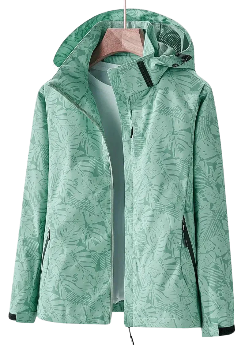Stylischer wind- und wasserdichter Regenmantel für Damen