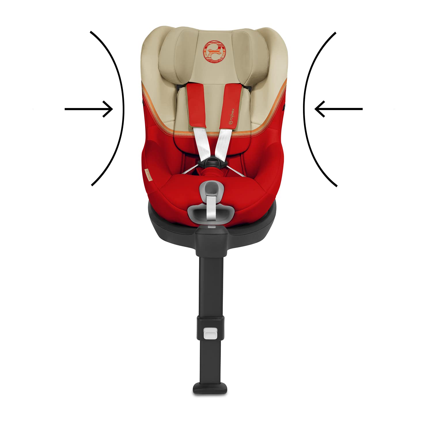 CYBEX Gold Kinder-Autositz Sirona S2 i-Size, Ab ca. 3 Monaten bis 4 Jahren, Max. 18 kg, SensorSafe kompatibel, Granite Black