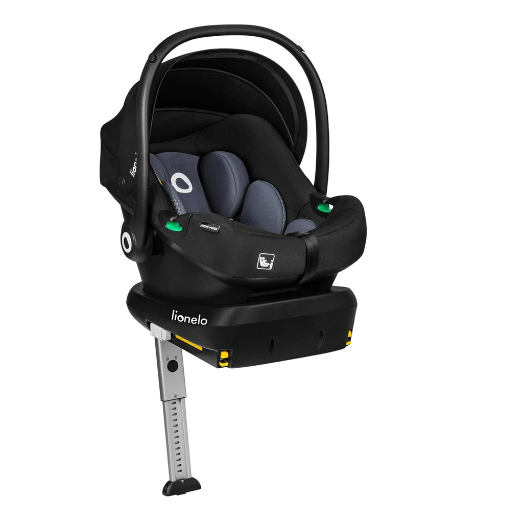 LIONELO ASTRID i-Size SET Seggiolino Auto con Base 40-87 cm Ovetto ISOFIX, Cinture a 3 Punti, Protezione Laterale, Riduttore Dri-Seat, i-Size R129
