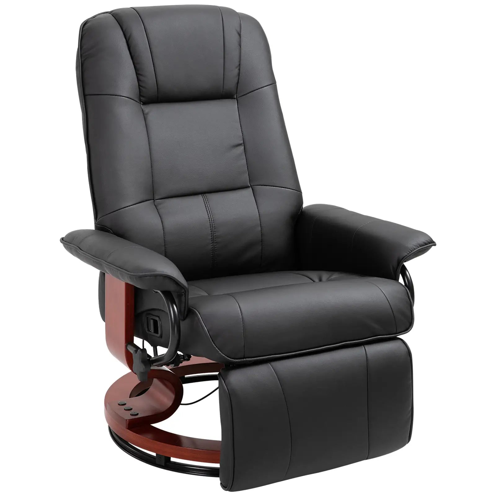 Poltrona relax HOMCOM Poltrona TV reclinabile a 145° girevole